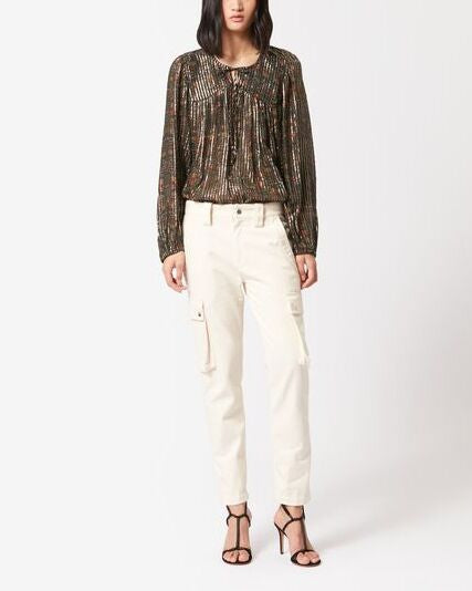 PANTALON EN COTON EVALIA Isabel Marant seconde vie