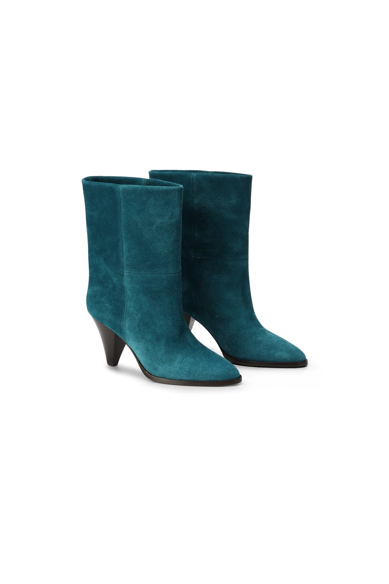 BOOTS EN CUIR VELOURS ROUXA Isabel Marant seconde vie