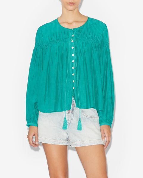 HAUT EN COTON UNI ABADI Faume - seconde main