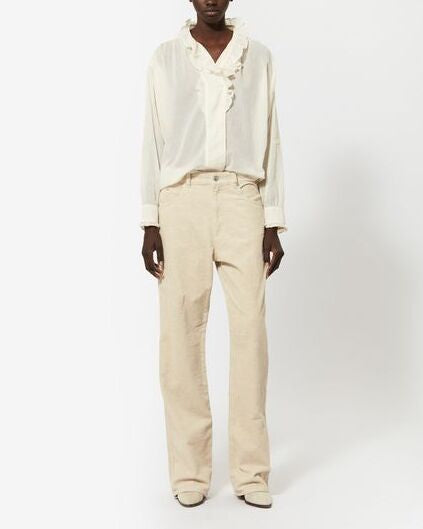 PANTALON EN COTON RWAN Faume - seconde main