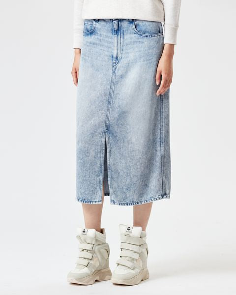 JUPE MIDI EN DENIM TILAURIA Isabel Marant seconde vie