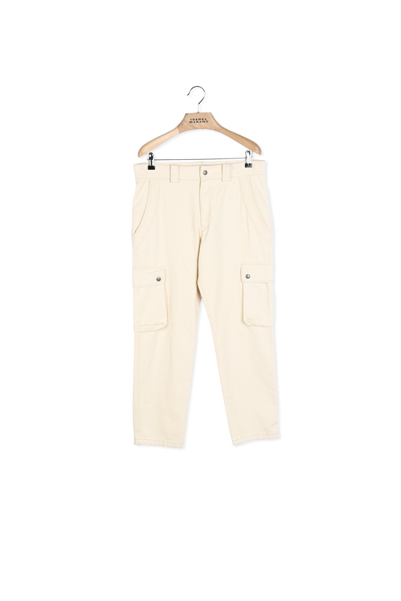 PANTALON EN COTON EVALIA Faume - seconde main