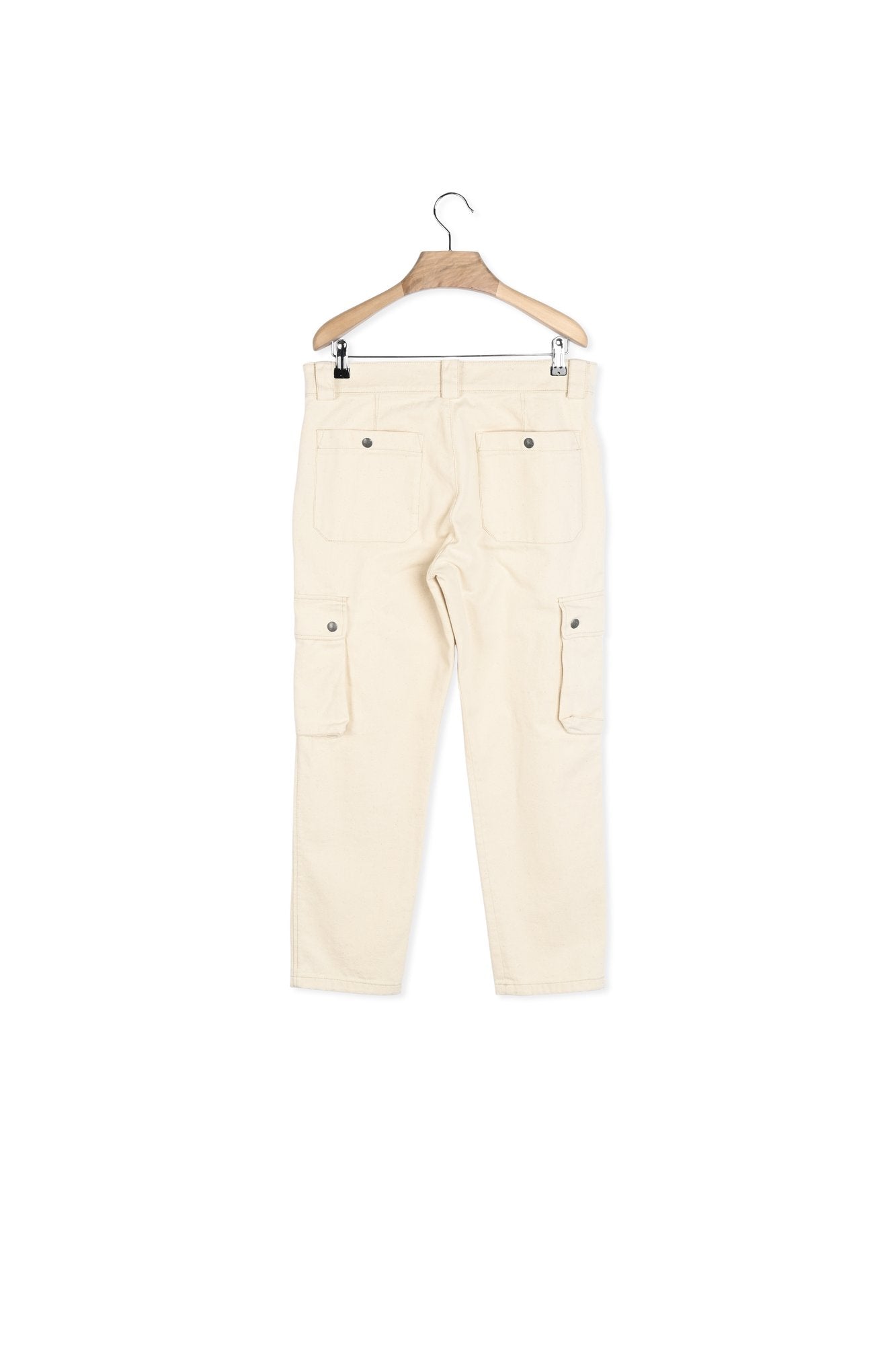 PANTALON EN COTON EVALIA Faume - seconde main