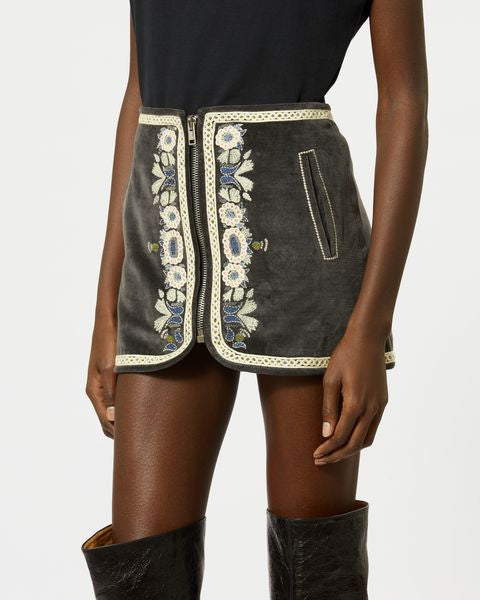 JUPE EN COTON BLANCA Isabel Marant seconde vie