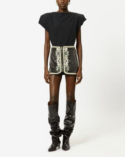 JUPE EN COTON BLANCA Isabel Marant seconde vie