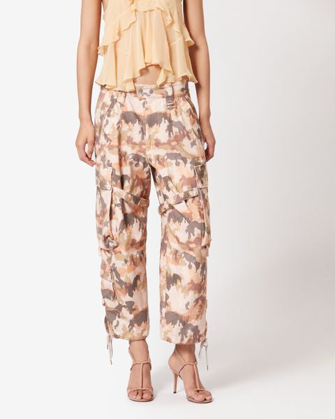 PANTALON EN COTON IMPRIMÉ ELORE Faume - seconde main