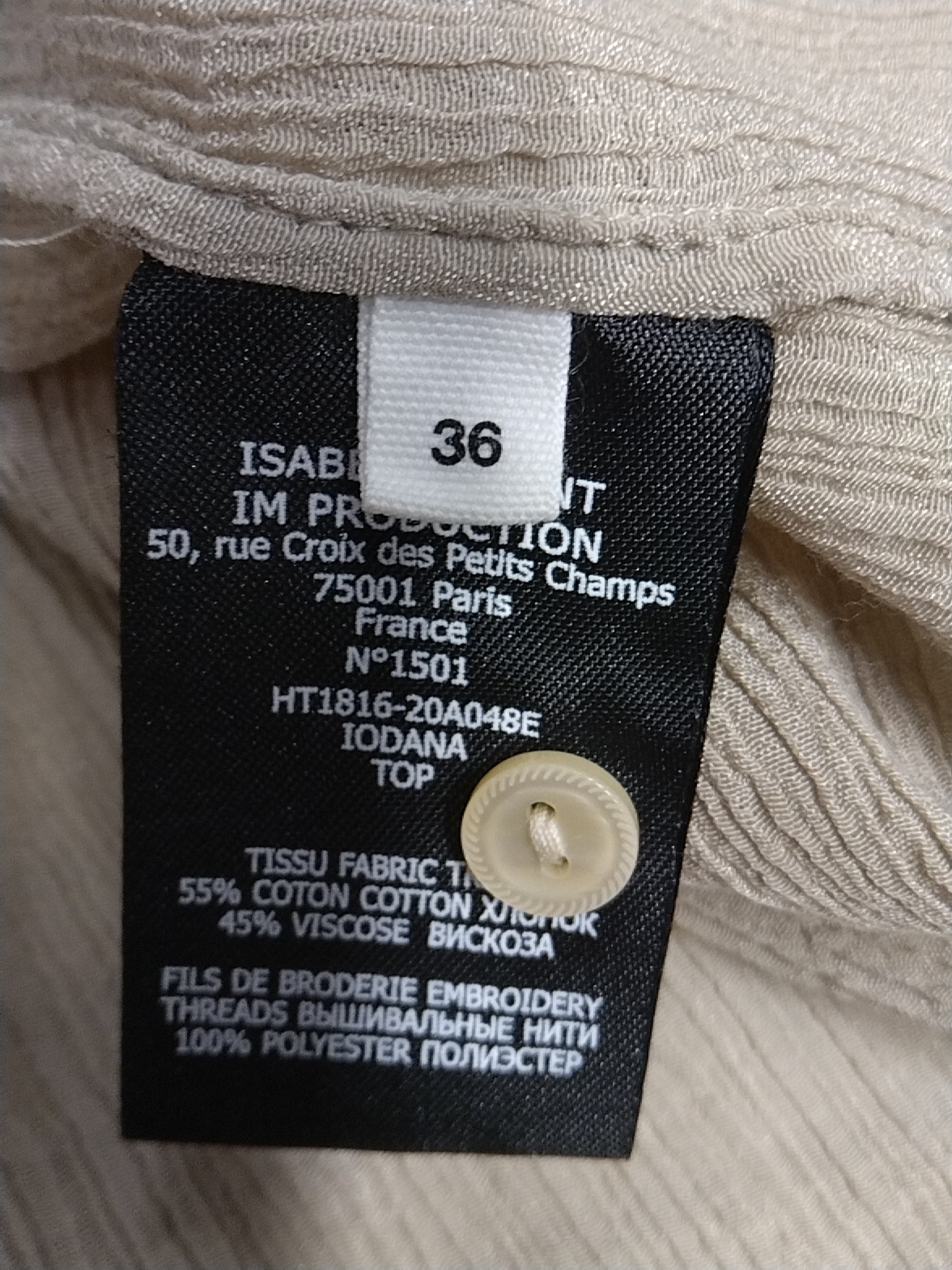 Top en Coton Isabel Marant seconde vie