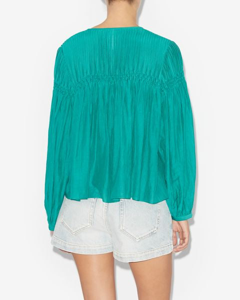 HAUT EN COTON UNI ABADI Faume - seconde main