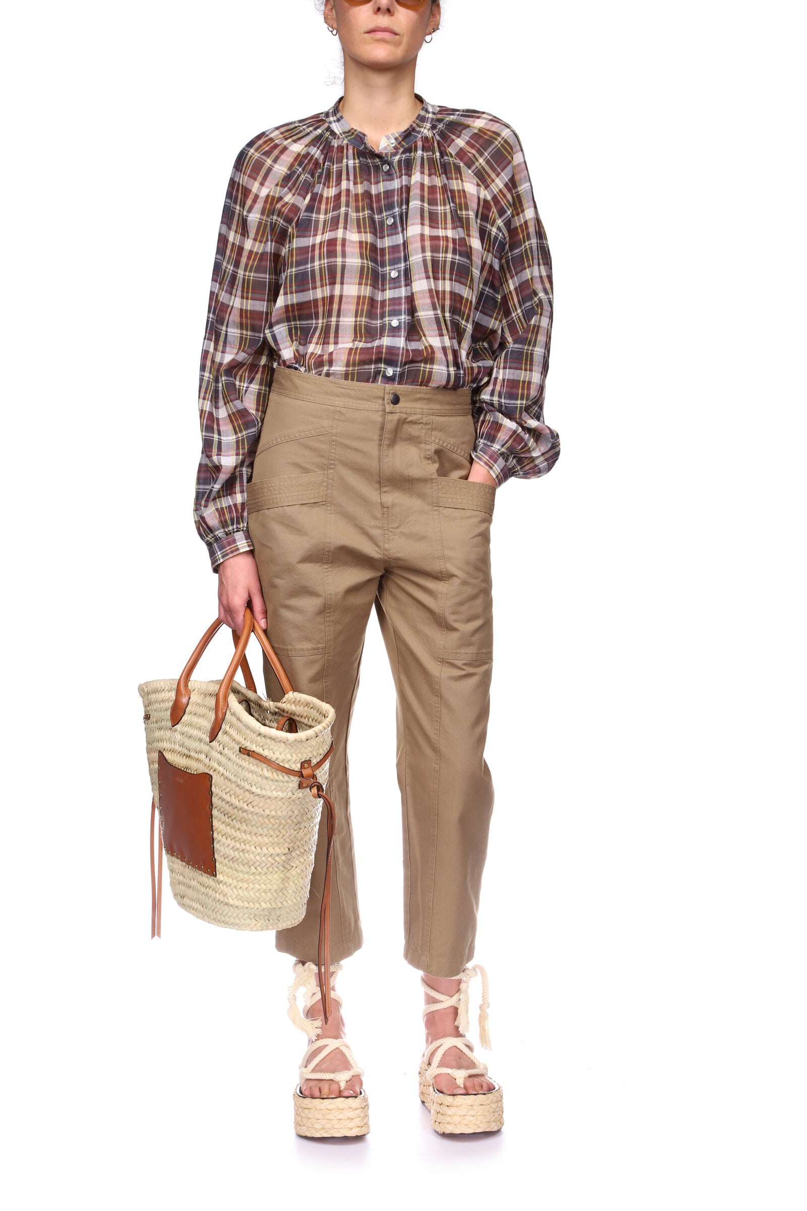 PANTALON EN COTON PANDORE Isabel Marant seconde vie