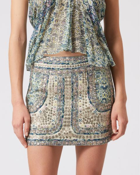 SKIRT  PRINTED ONEILA Faume - seconde main