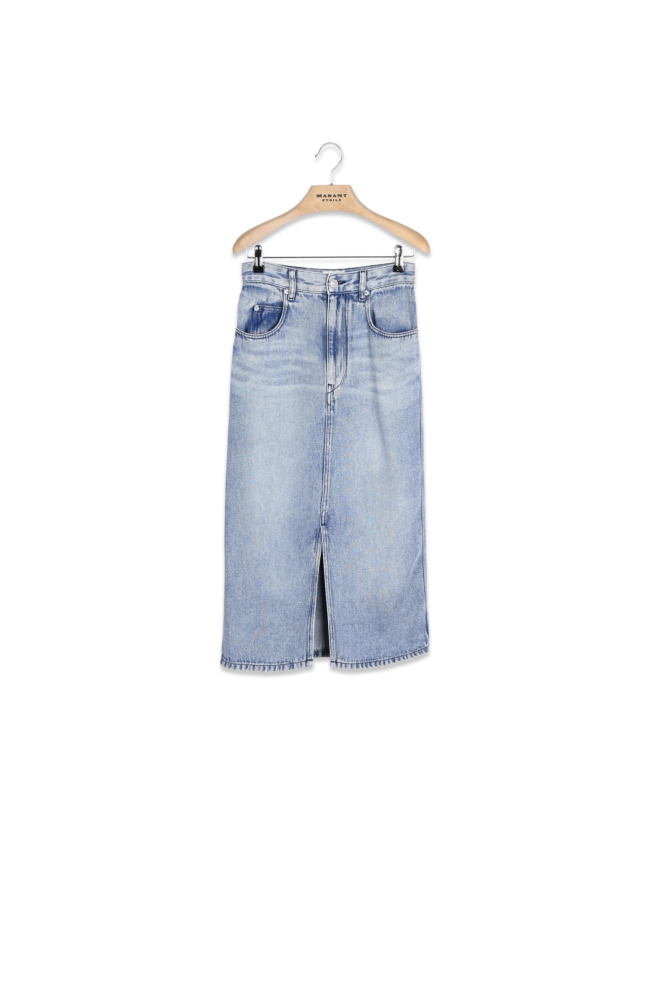 JUPE MIDI EN DENIM TILAURIA Isabel Marant seconde vie