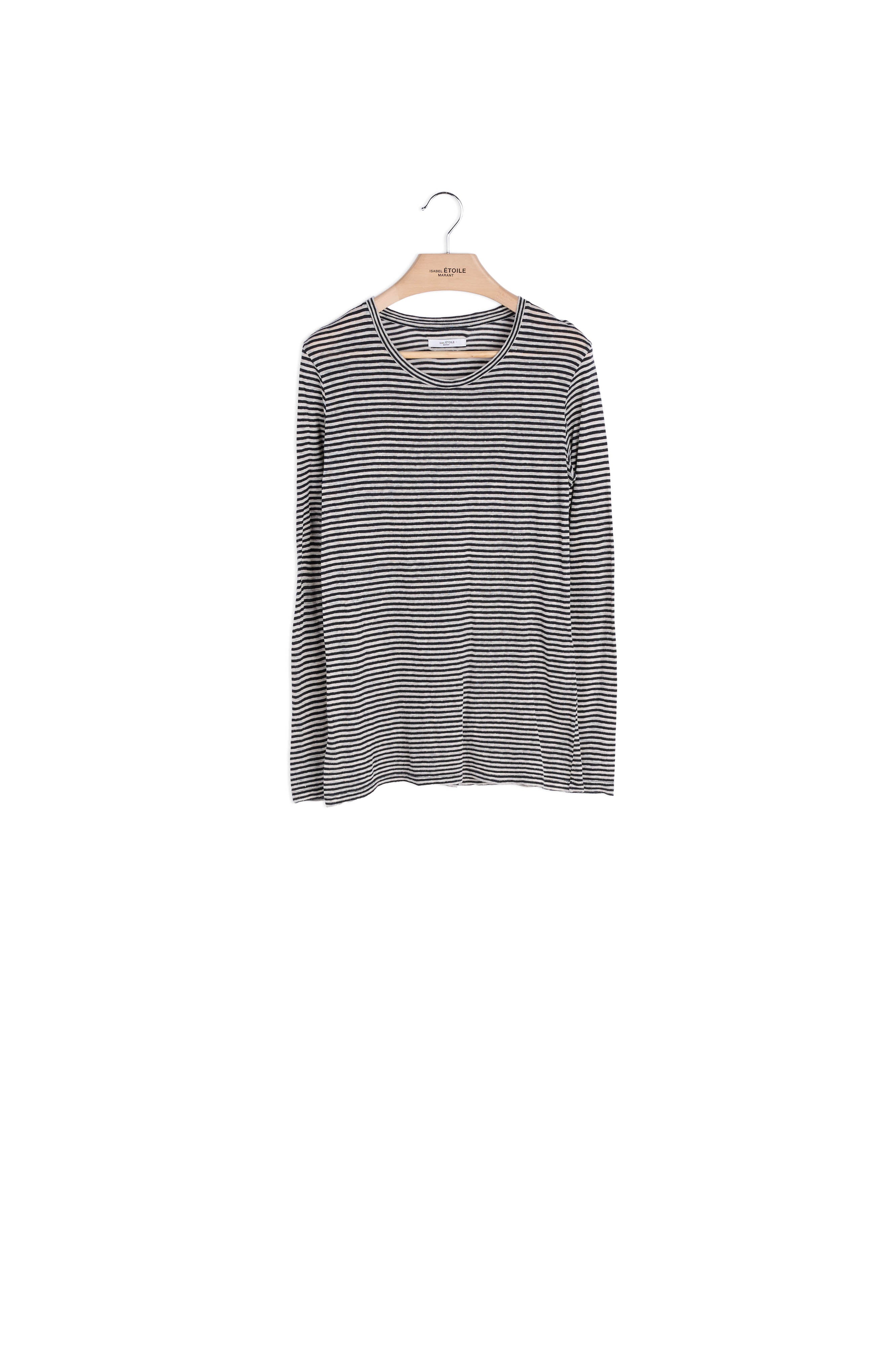 Tee-shirt Marinière En Lin Et Coton Isabel Marant seconde vie