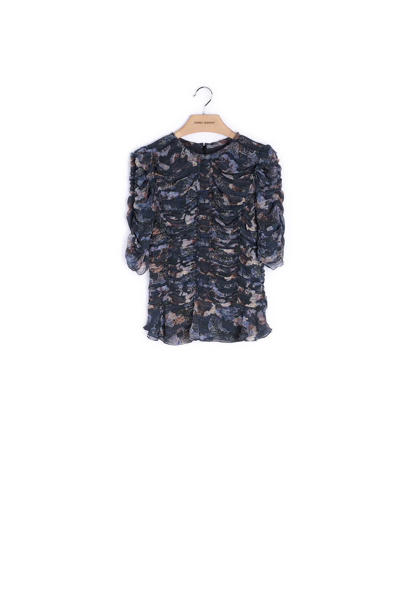 Haut Col Rond Manches Courtes Effet Froufrou Isabel Marant seconde vie