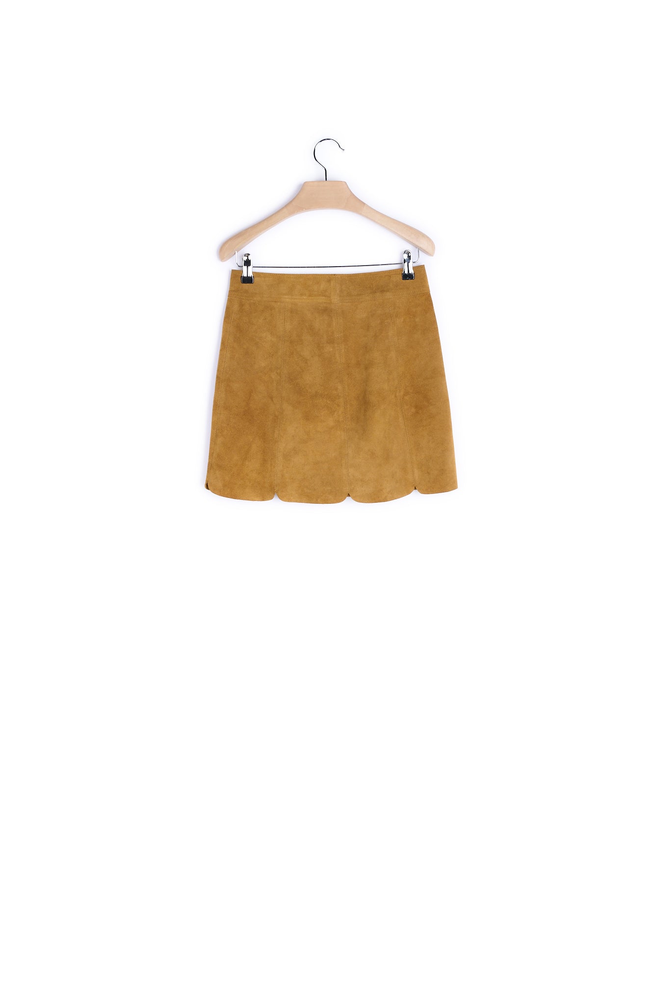 Jupe Cuir Velours - 36 Isabel Marant seconde vie