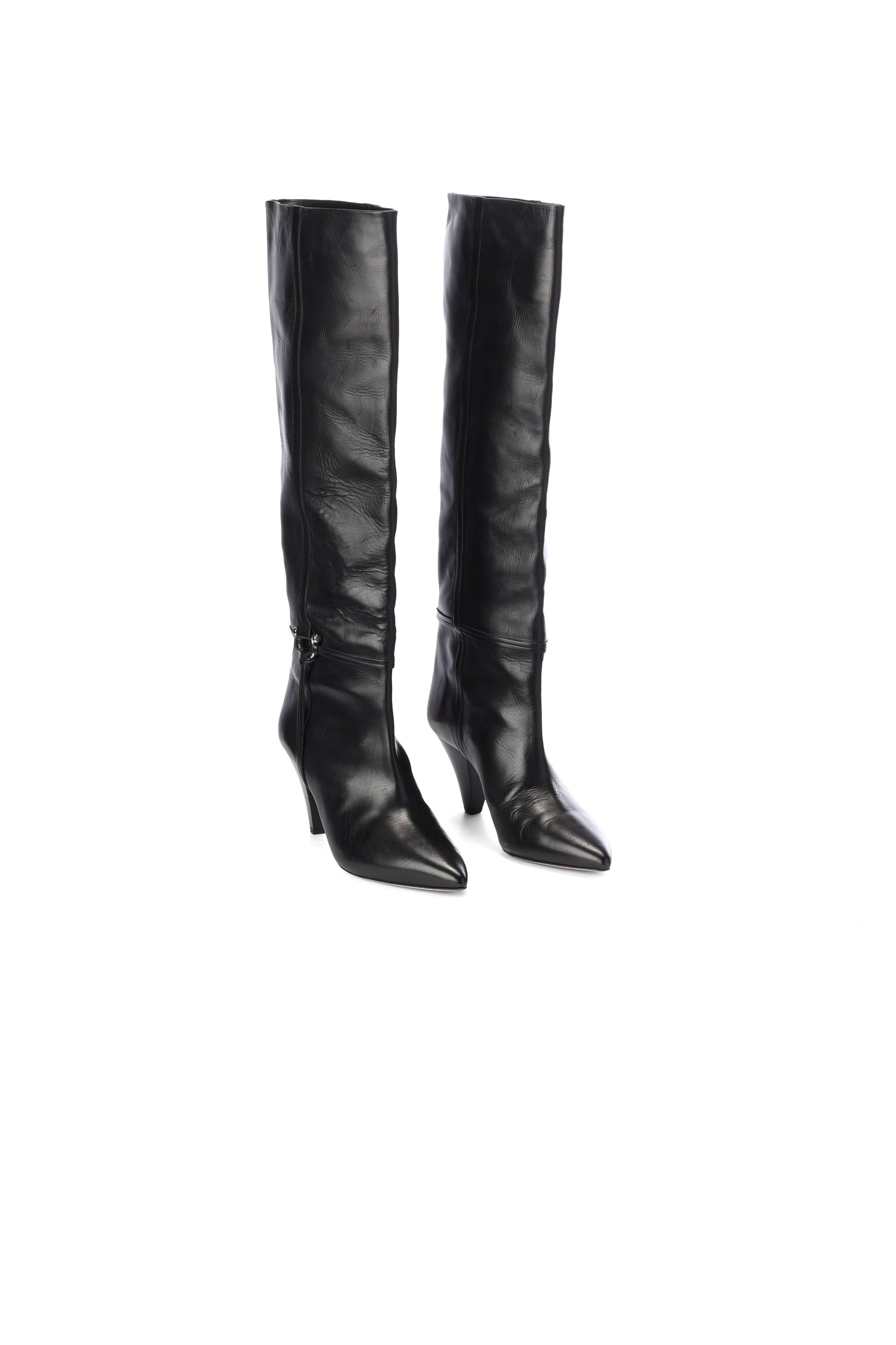 bottes en cuir à talons - 41 Isabel Marant seconde vie