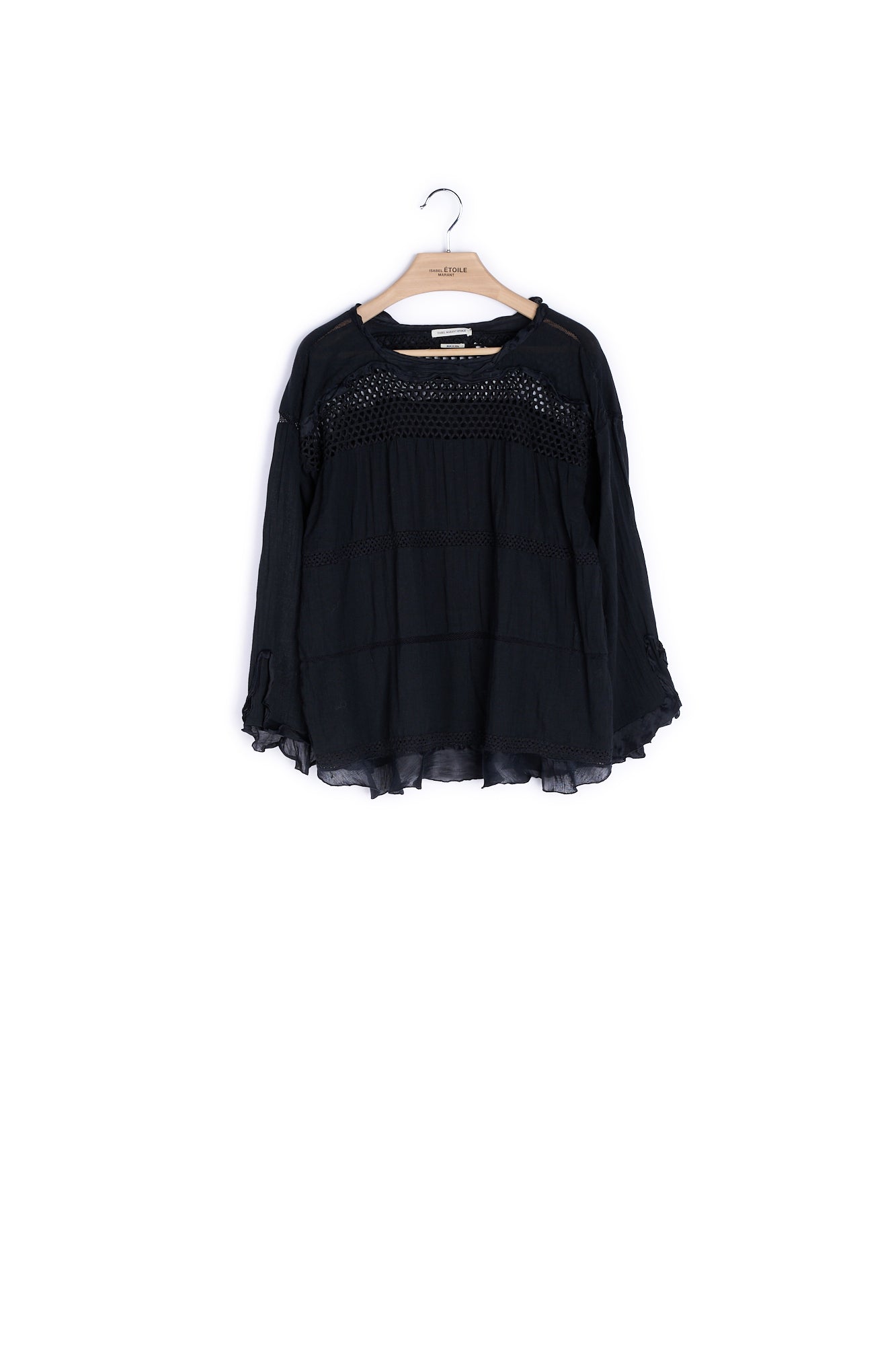 Haut effet maille filet manches longues - 40 Isabel Marant seconde vie