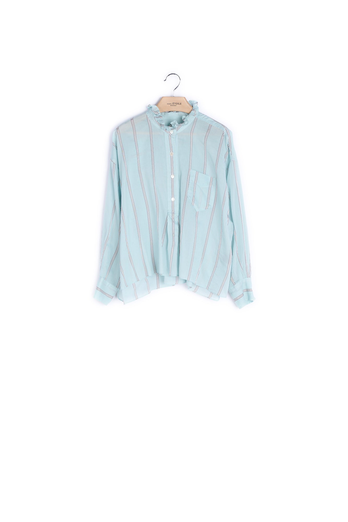 Chemise Rayée Coton et Soie - 38 Isabel Marant seconde vie
