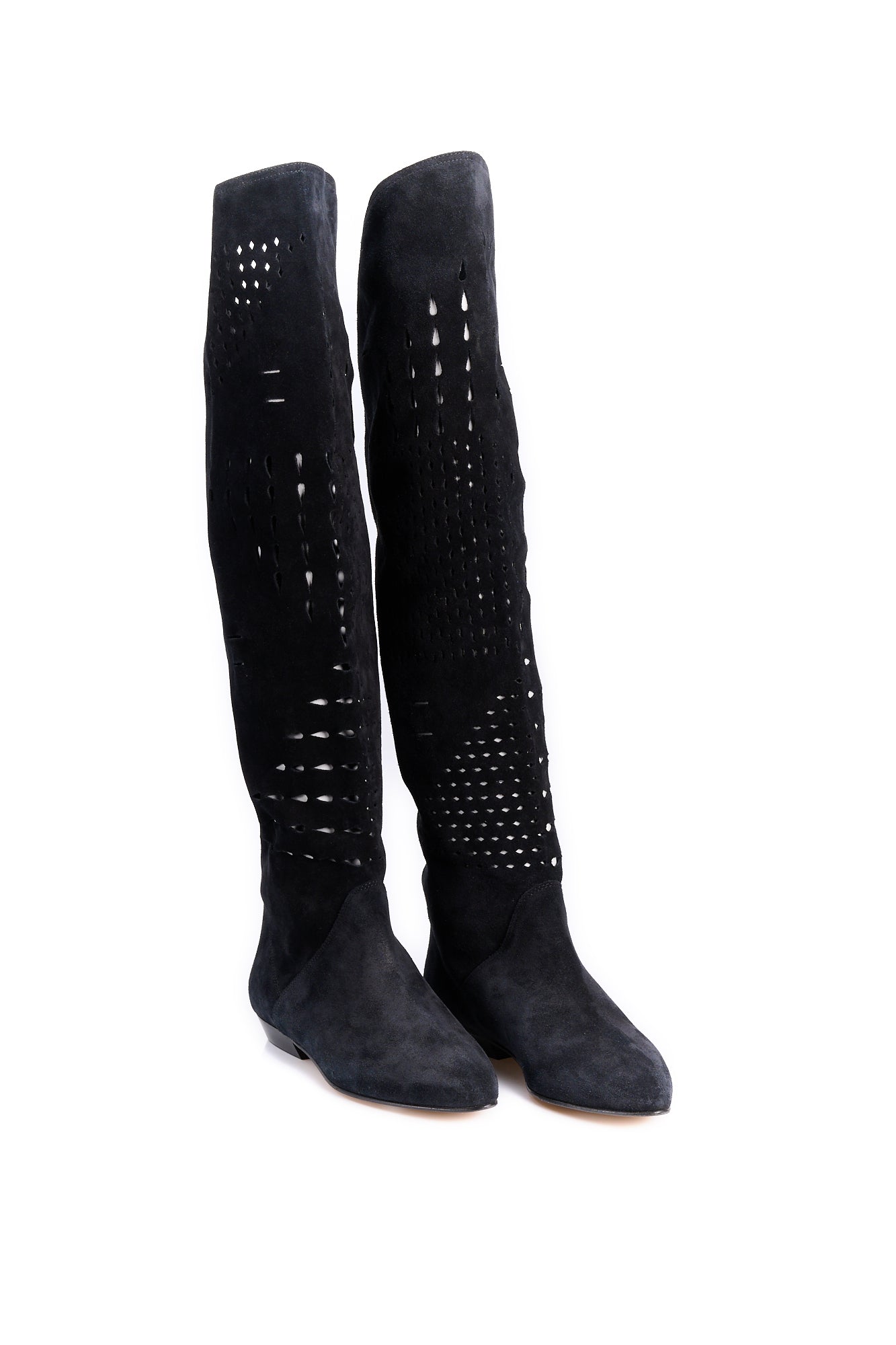 Cuissardes en cuir Isabel Marant seconde vie