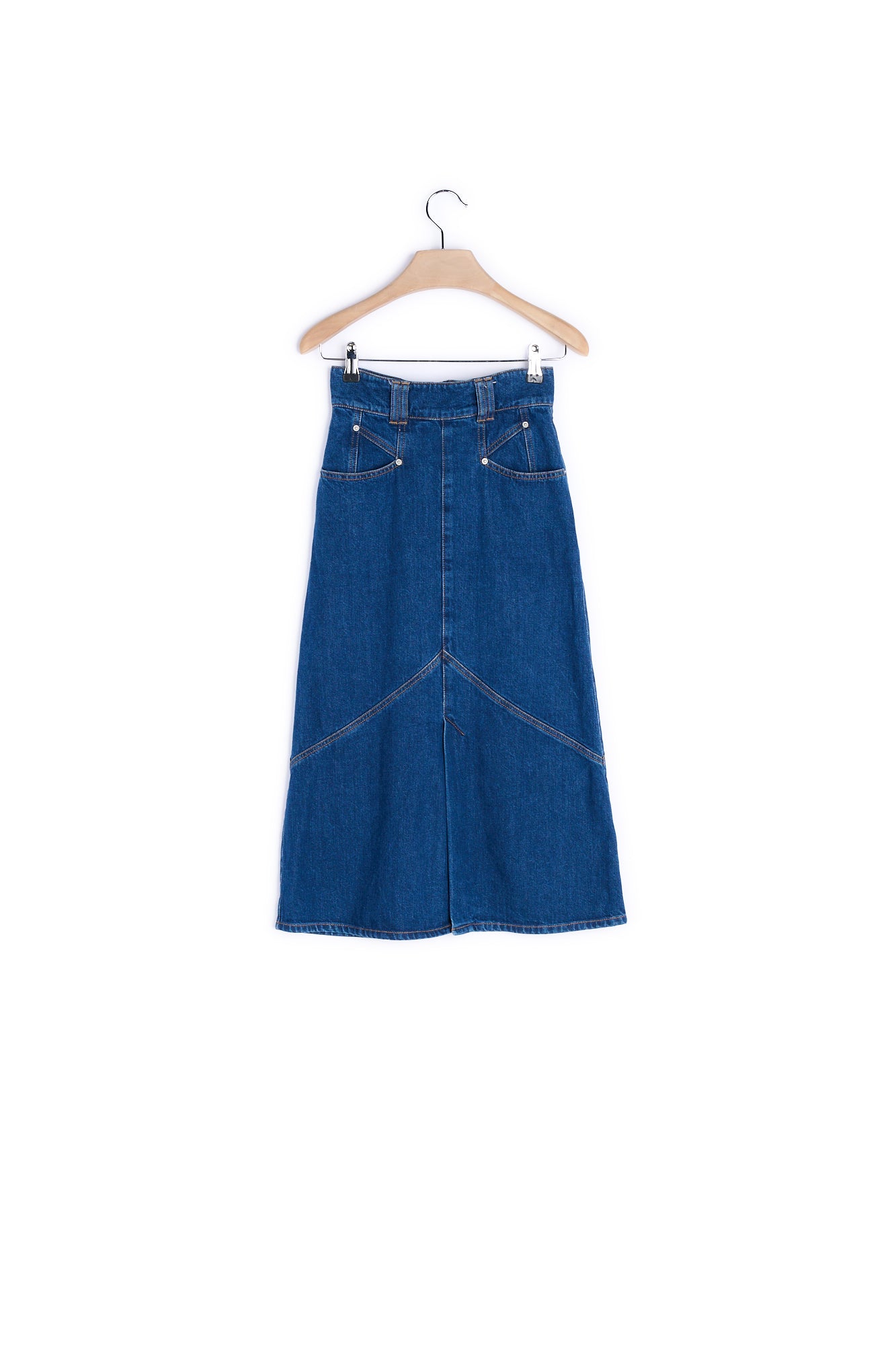 Jupe Longue En Coton Faume - seconde main