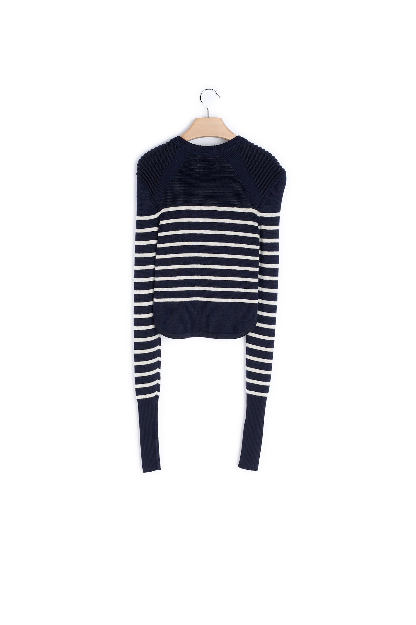 Pull Col Rond Manches Longues Laine Faume - seconde main