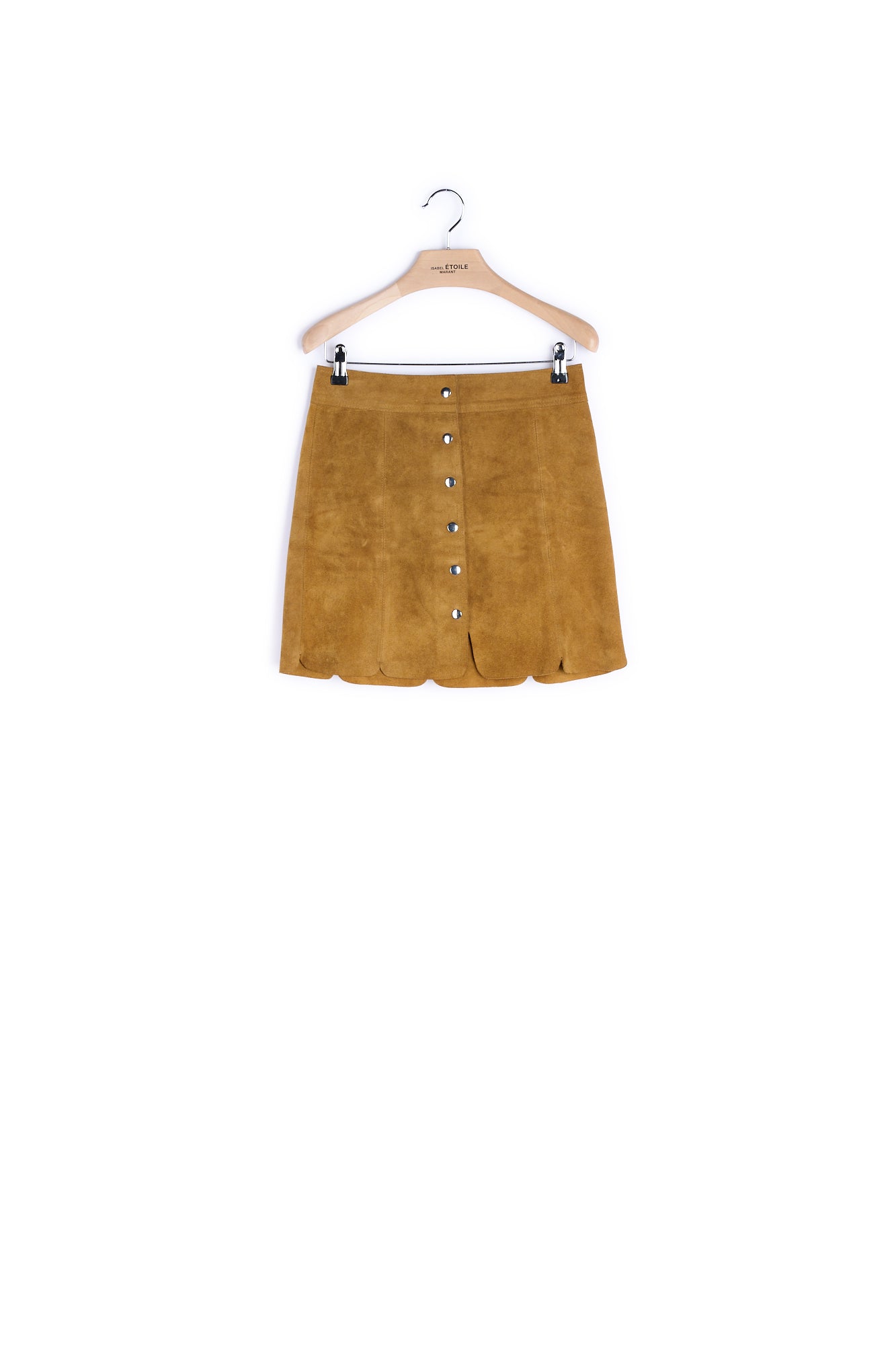 Jupe Cuir Velours - 36 Isabel Marant seconde vie