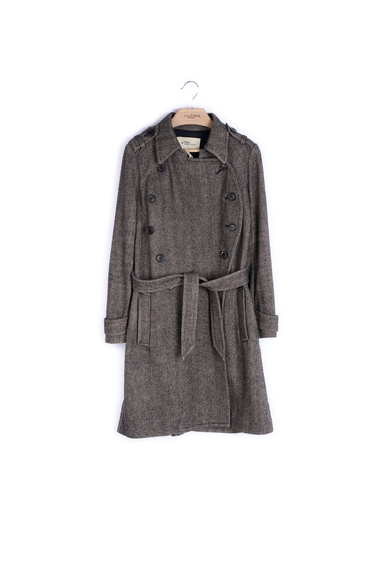 Manteau Lin Et Laine Isabel Marant seconde vie