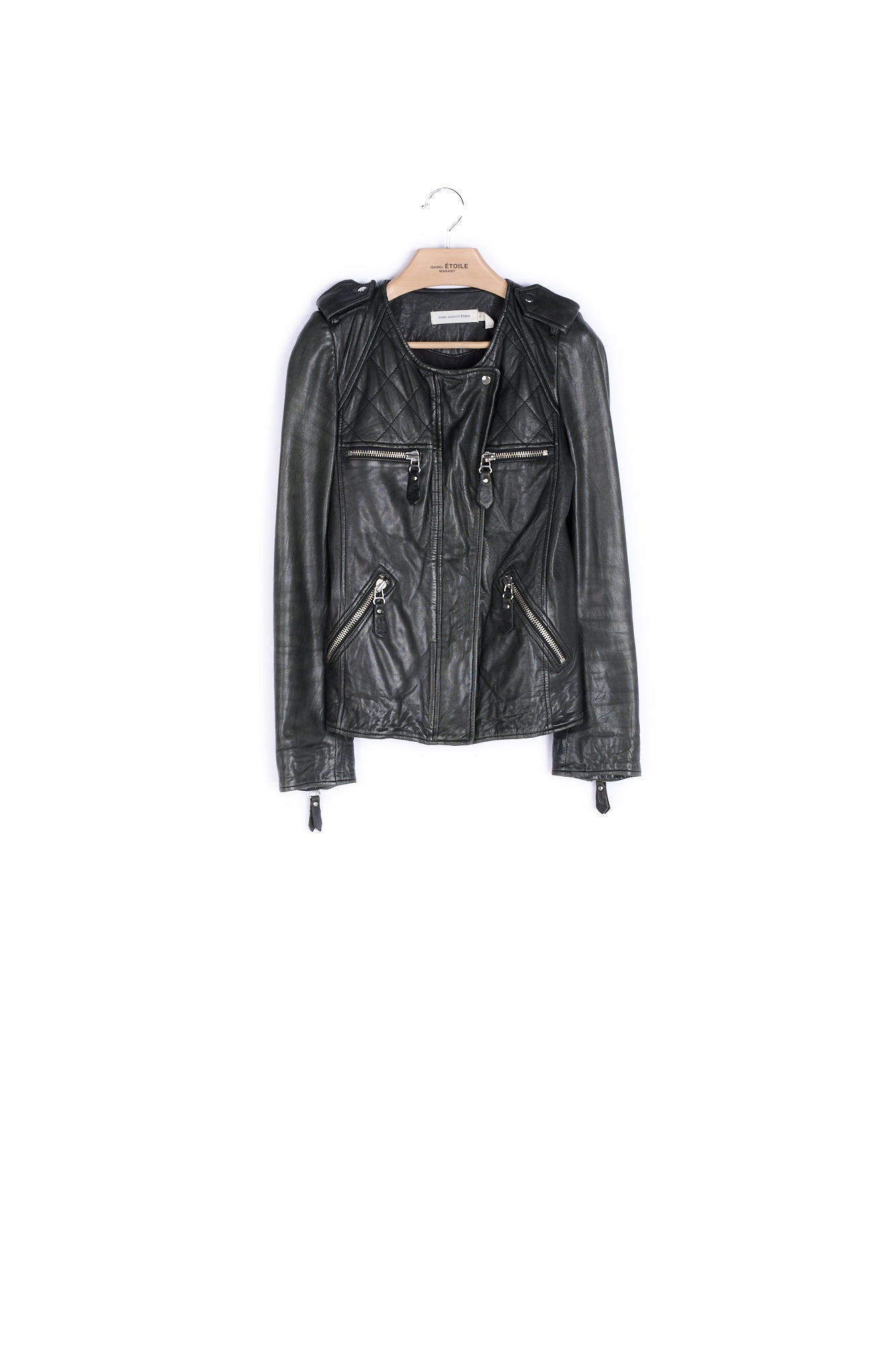 Blouson Manches Longues Cuir Isabel Marant seconde vie