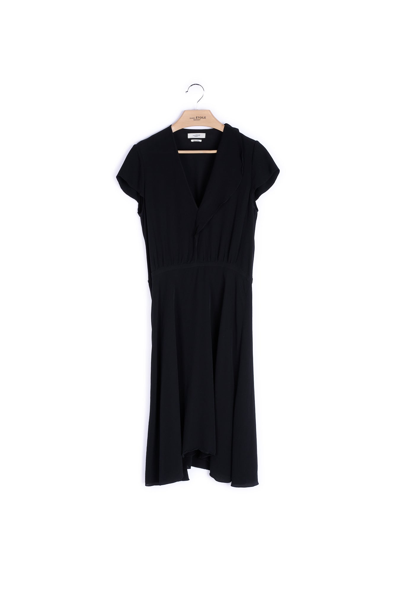 Robe midi manches courtes col en V - 38 Isabel Marant seconde vie