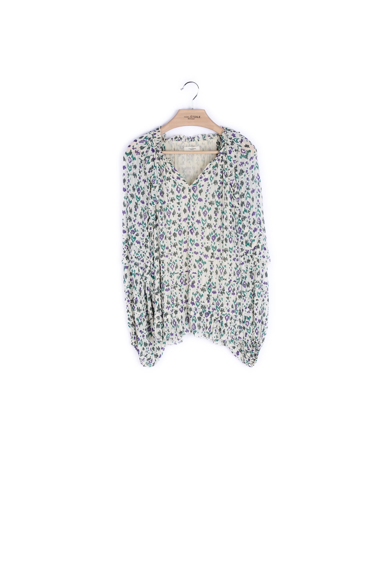 Blouse Imprimé Manches Longues à Volants Isabel Marant seconde vie