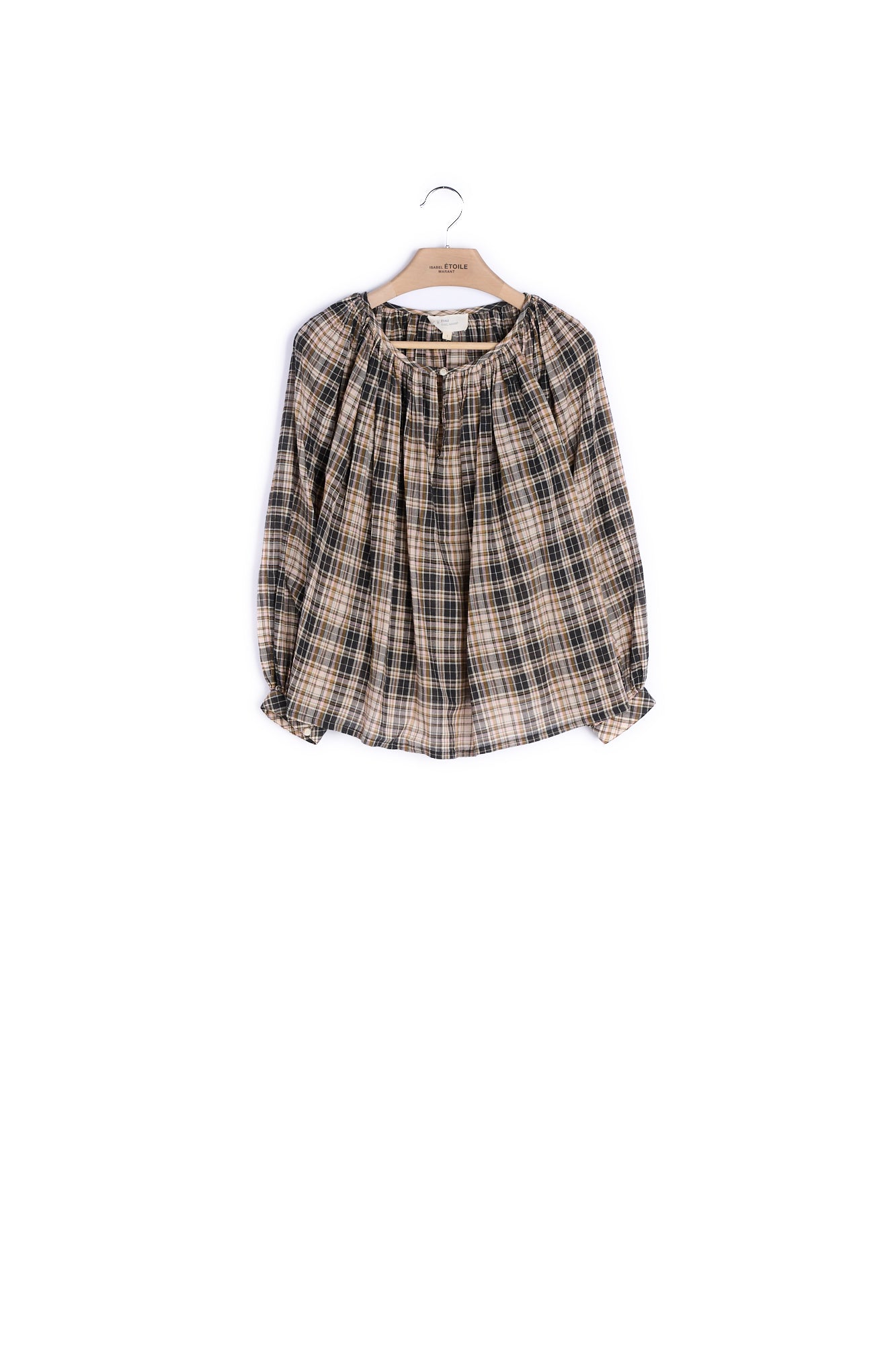 Blouse Manches Longues En Coton Faume - seconde main