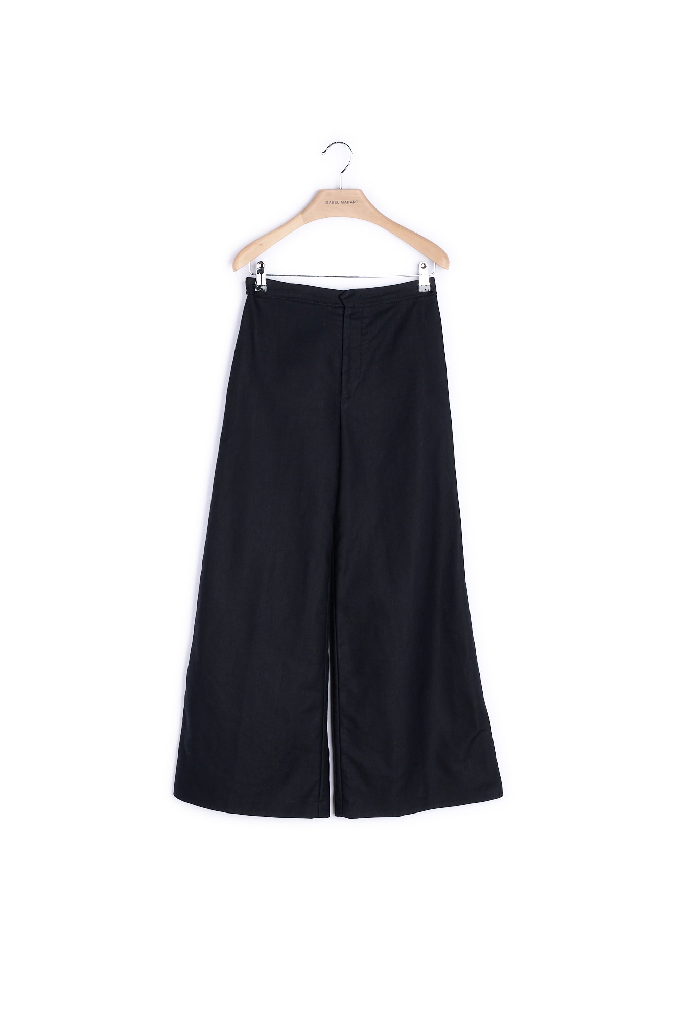 Pantalon à Coupe évasée En Coton Et Lin Isabel Marant seconde vie