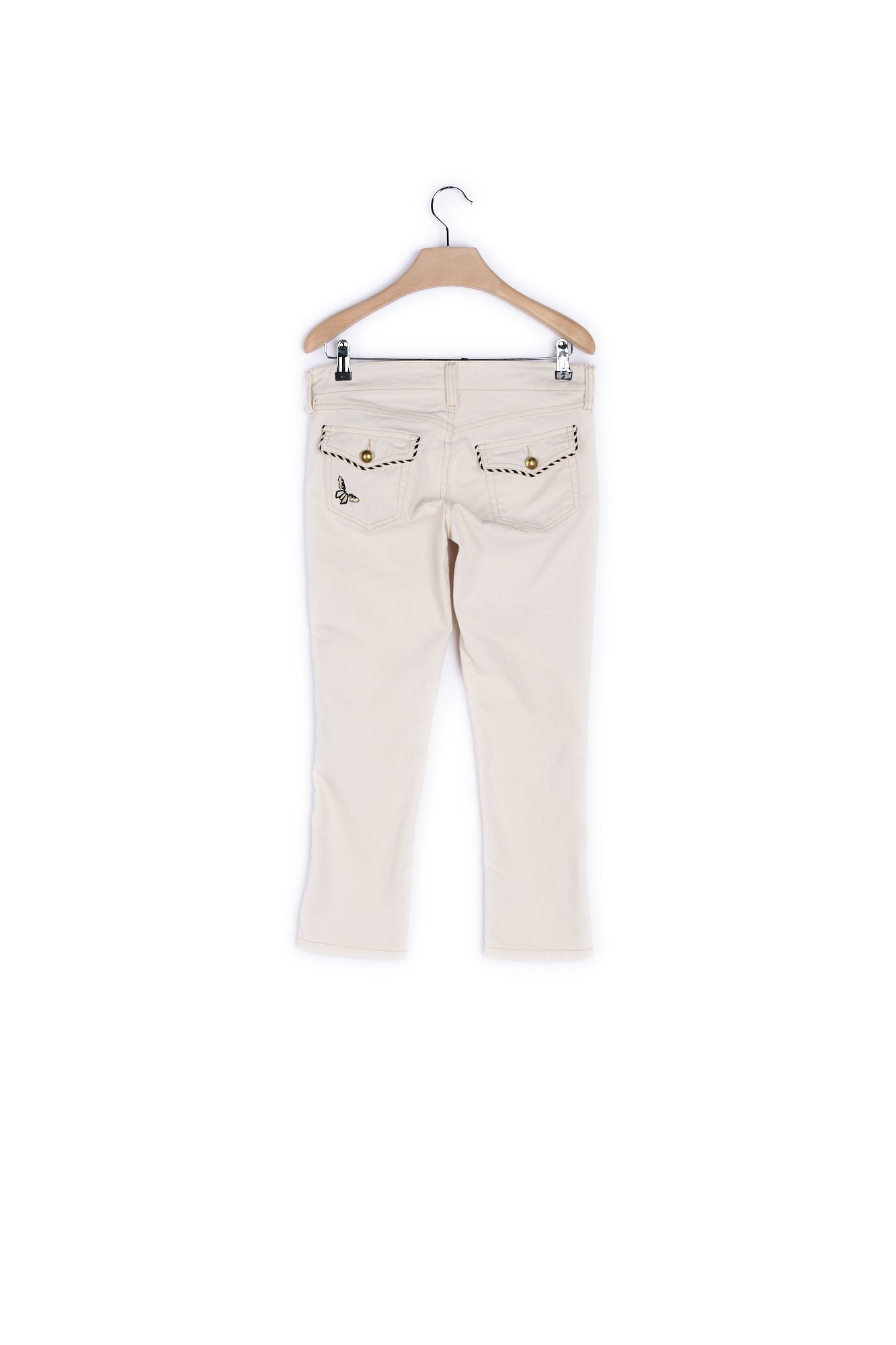 Jean broderies coupe droite - 38 Isabel Marant seconde vie