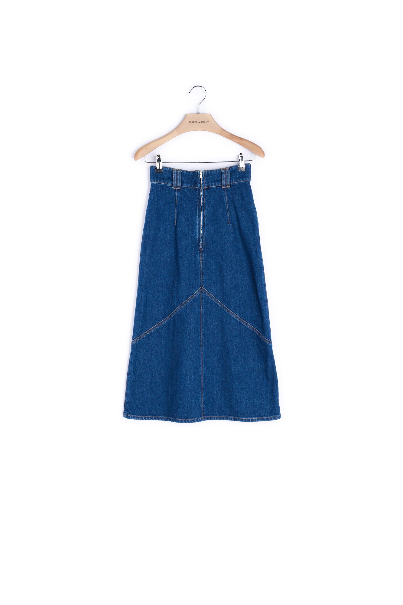 Jupe Longue En Coton Faume - seconde main