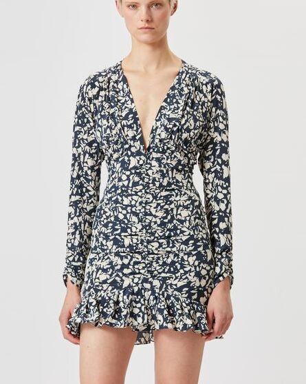 ROBE COURTE EN SOIE LARA Faume - seconde main