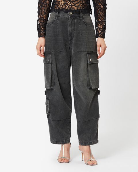 PANTALON EN COTON  ELORE Faume - seconde main