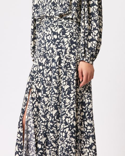JUPE MIDI EN SOIE SAKURA Faume - seconde main