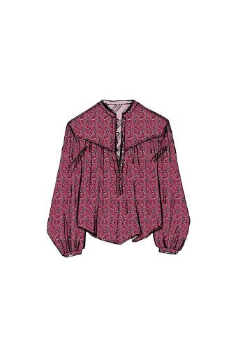 TOP  PRINTED SALIKA Faume - seconde main