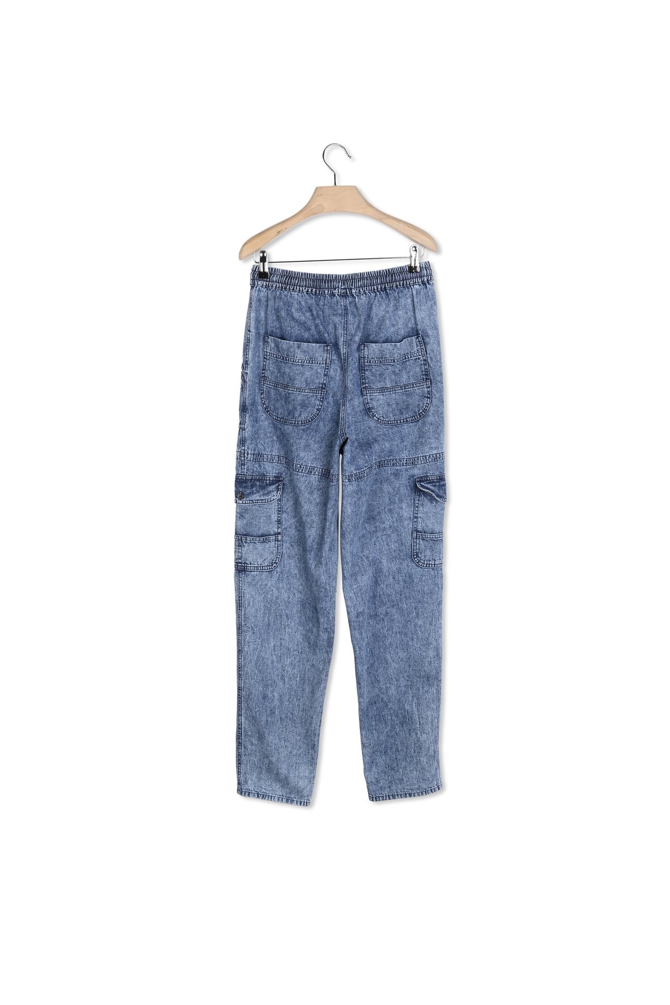 PANTALON EN CHAMBRAY VIAMAO Faume - seconde main