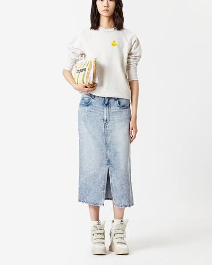 JUPE MIDI EN DENIM TILAURIA Faume - seconde main