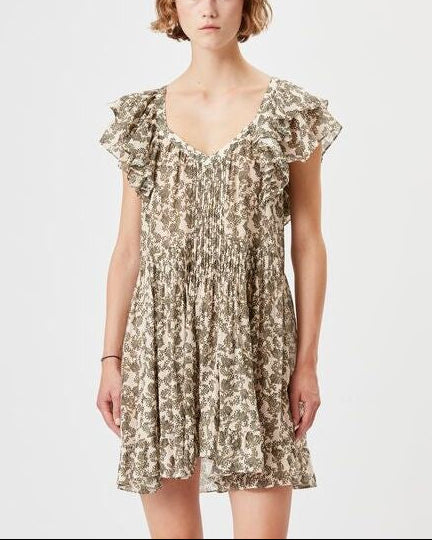 DRESS  PRINTED GODRANA Faume - seconde main