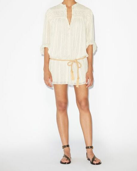 ROBE EN COTON À RAYURES LEOZI Faume - seconde main