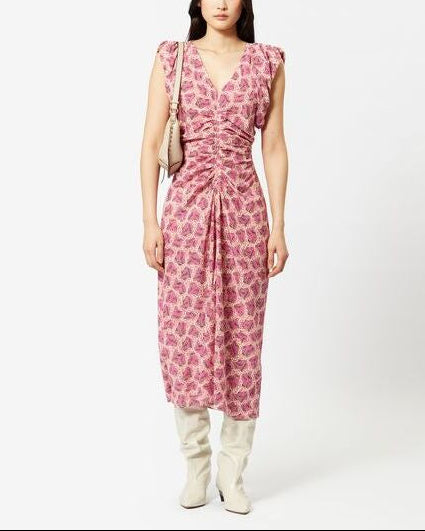ROBE EN SOIE  GILYA Faume - seconde main