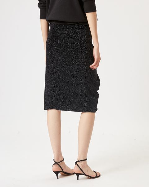 JUPE MIDI EN VELOURS ALYSSA Faume - seconde main