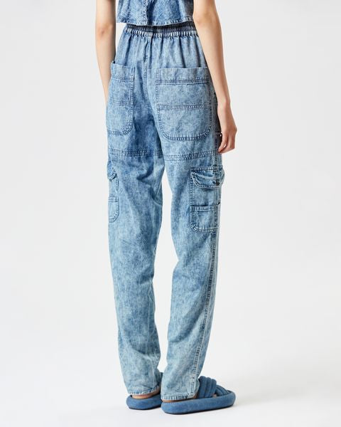 PANTALON EN CHAMBRAY VIAMAO Faume - seconde main