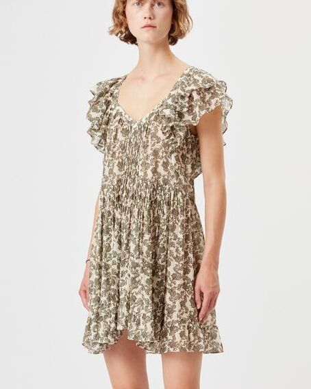 ROBE EN COTON IMPRIMÉ GODRANA Faume - seconde main