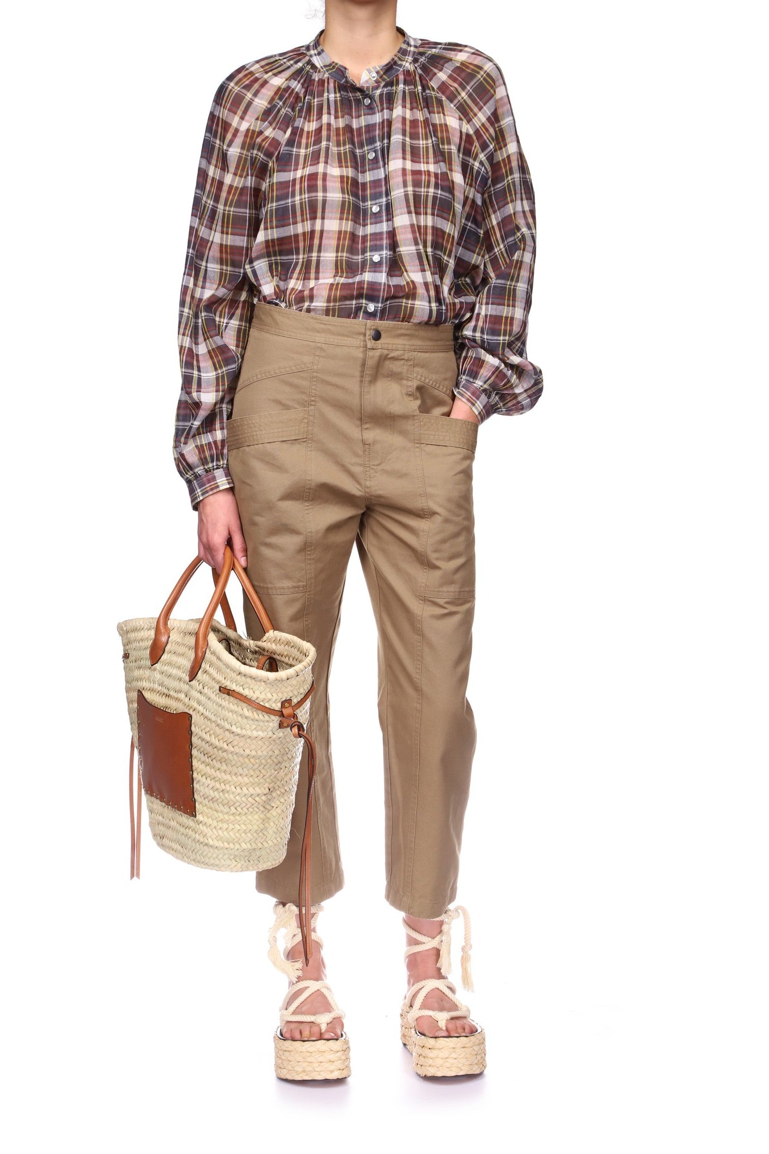 PANTALON EN COTON PANDORE Faume - seconde main