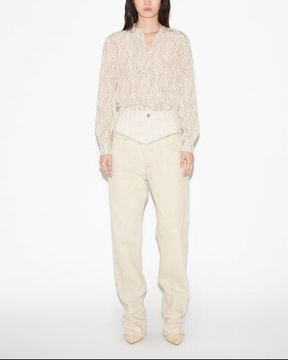 PANTALON EN COTON  NOEMIE Faume - seconde main