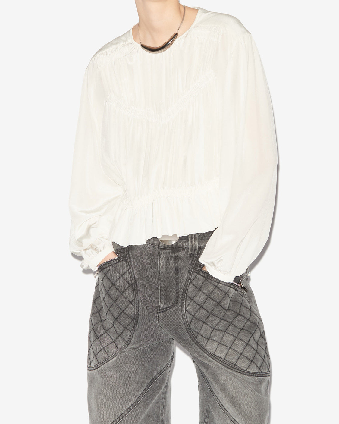 BLOUSE GELINA Faume - seconde main