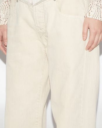 PANTALON EN COTON  NOEMIE Faume - seconde main