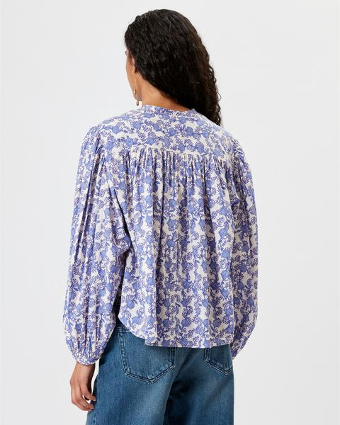 TOP  PRINTED FLEURI SALIKA Faume - seconde main